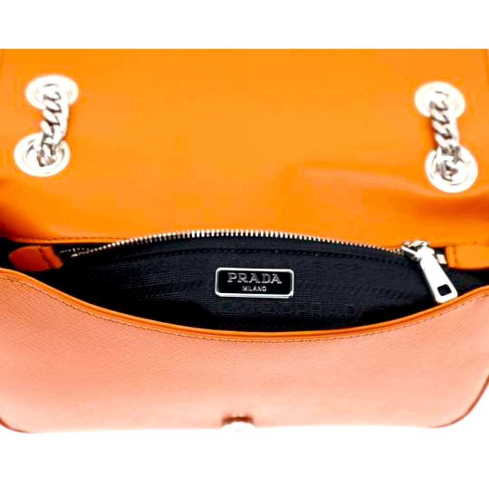 PRADA pattina in pelle saffiano vernice bag 318 - Picture 7 of 8